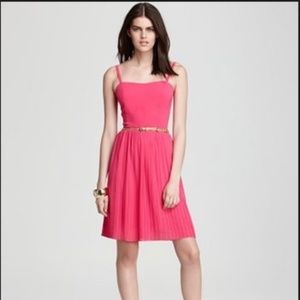 NWT Sanctuary Malt Shop Pink Pleated Dress